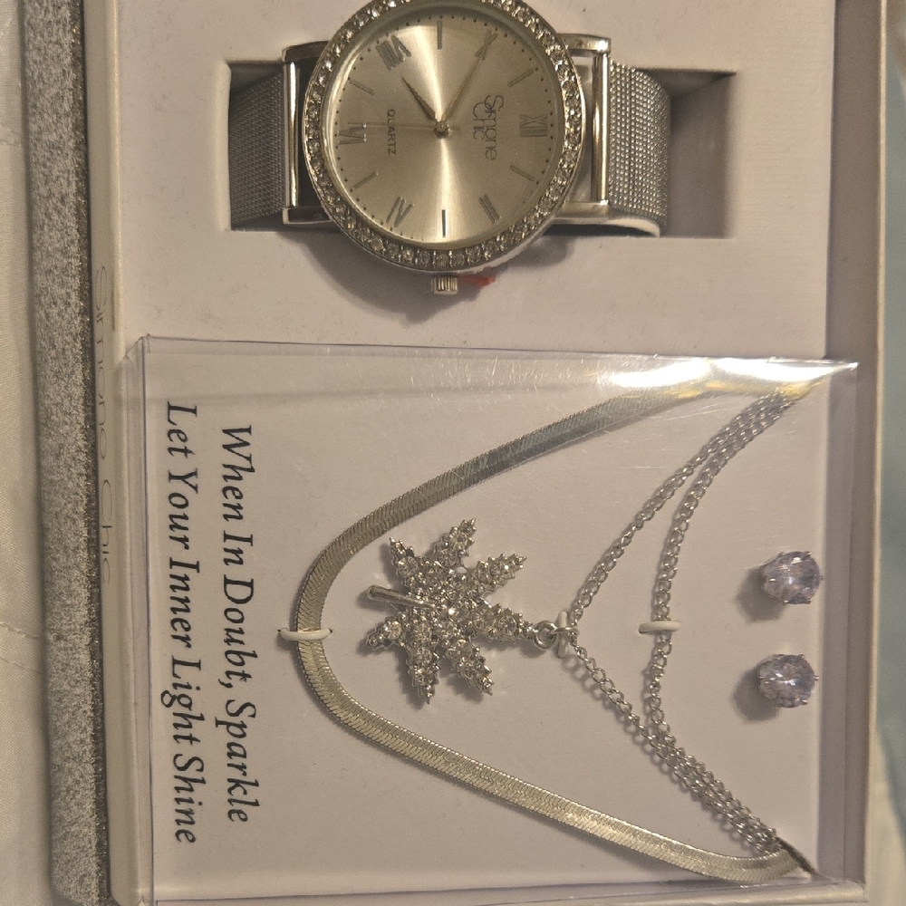 Minimalist Silver Watch with Elegant Design